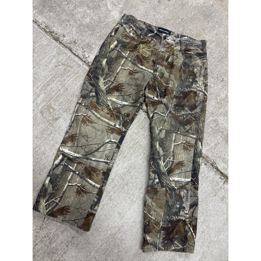 1990s RealTree Camo Pants Double Knee Front 32x28